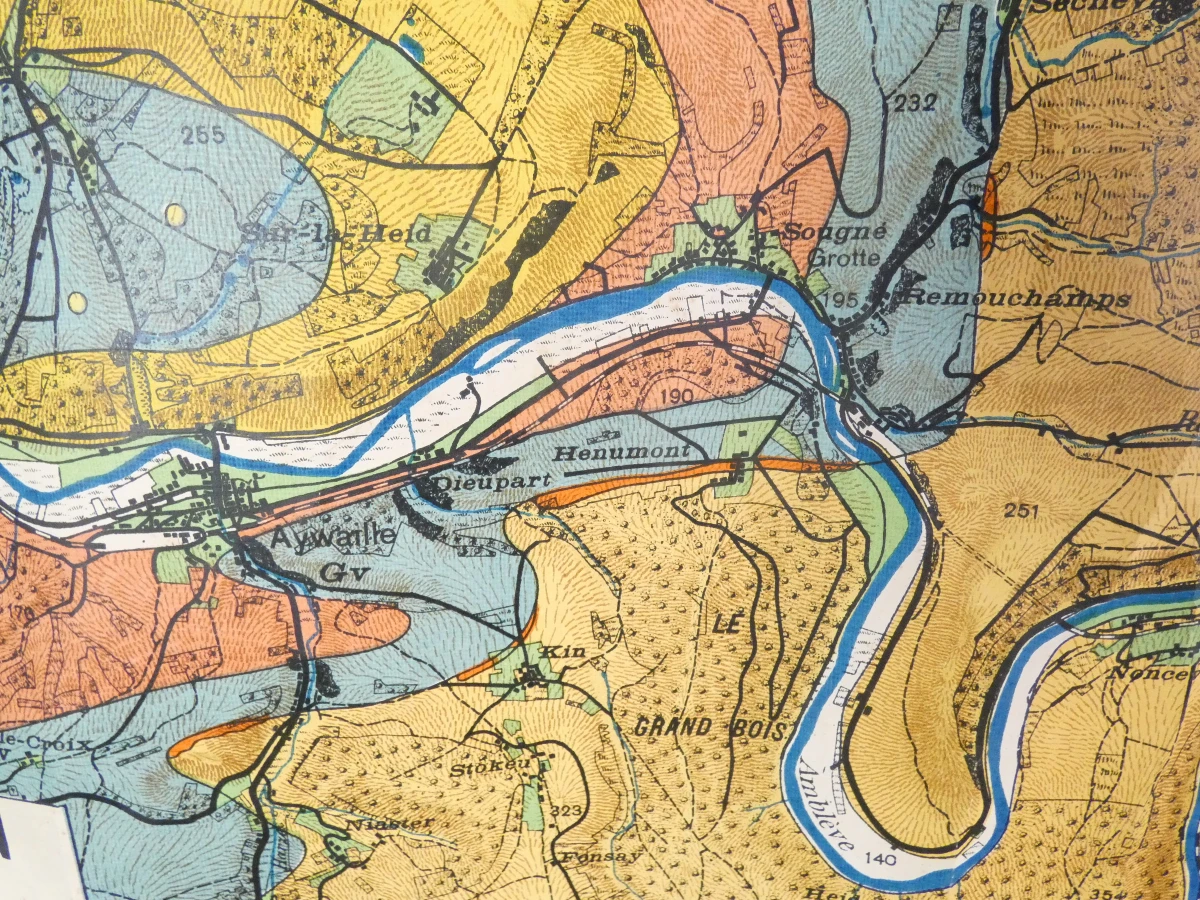 Vintage geologische kaarten van België op canvas - foto 7