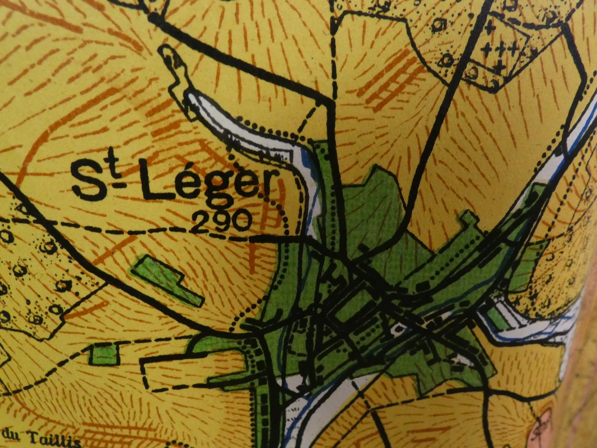 Vintage geologische kaarten van België op canvas - foto 13