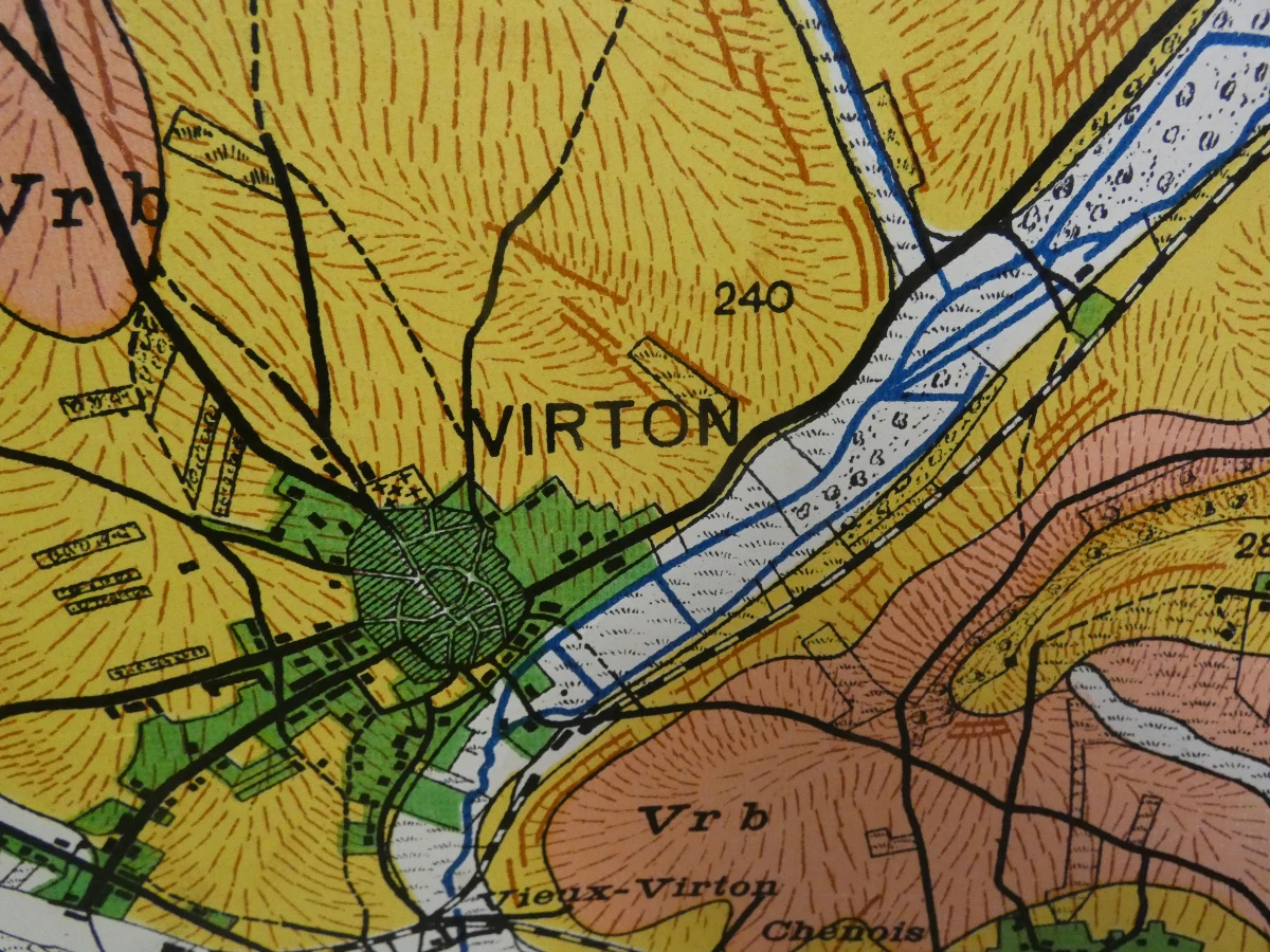 Vintage geologische kaarten van België op canvas - foto 16