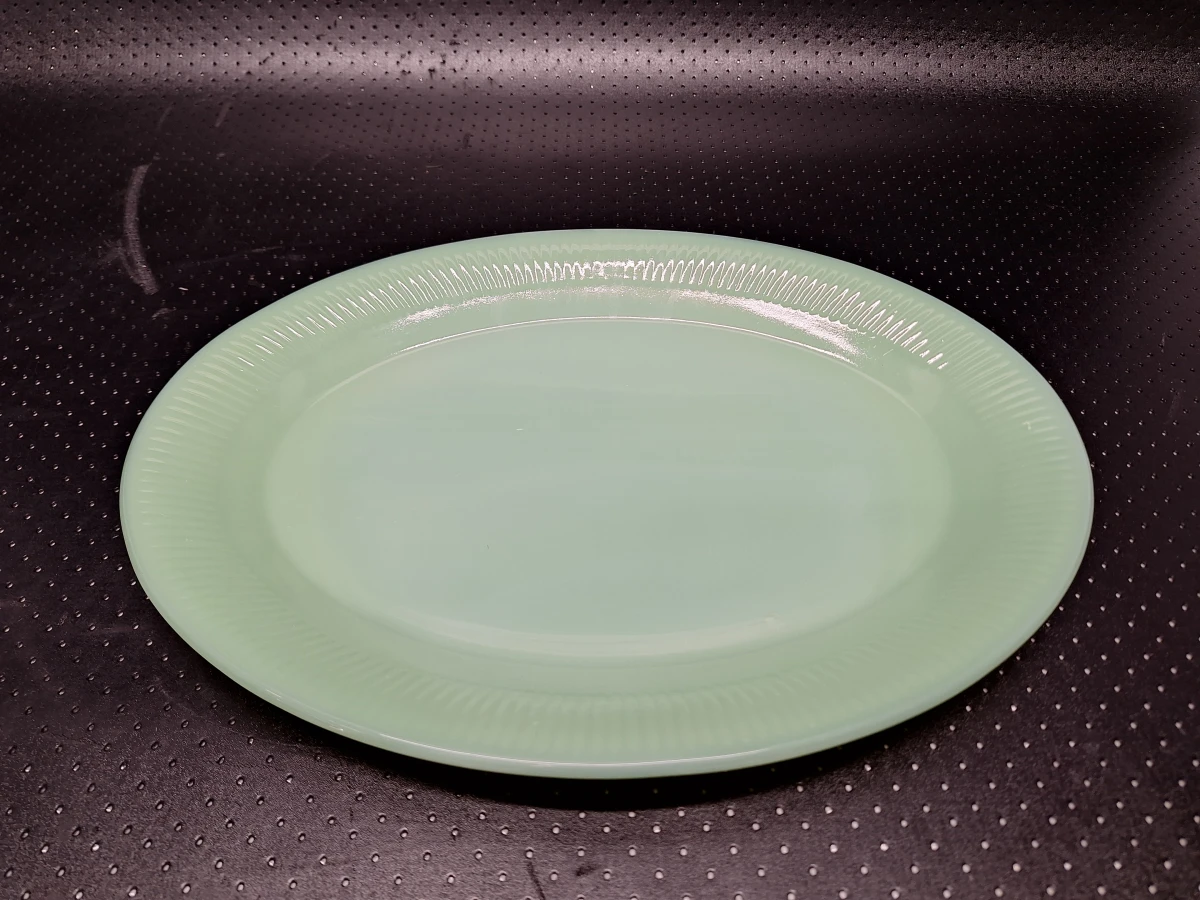 15-delig Vintage Fire-King Jadeite koffieservies - Anchor Hocking USA - groen melkglas - foto 4