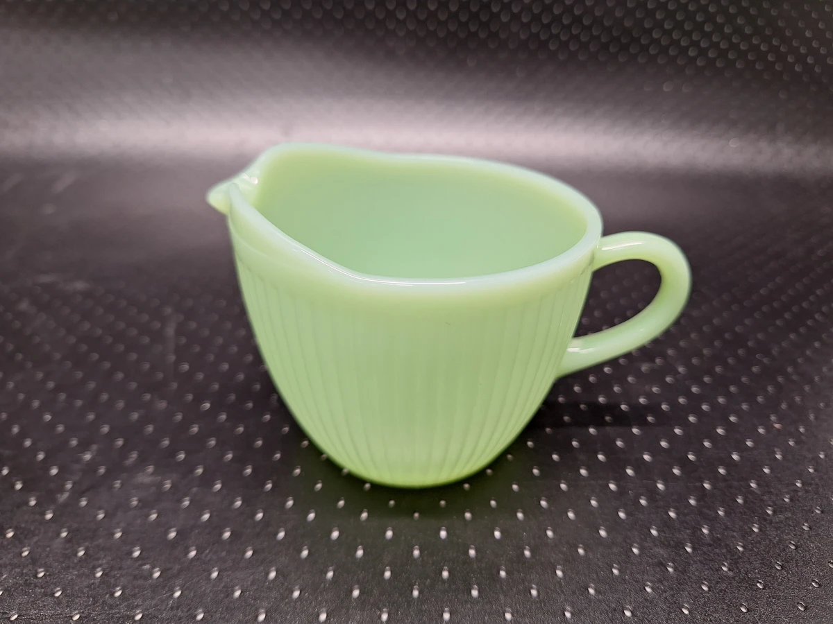 15-delig Vintage Fire-King Jadeite koffieservies - Anchor Hocking USA - groen melkglas - foto 7