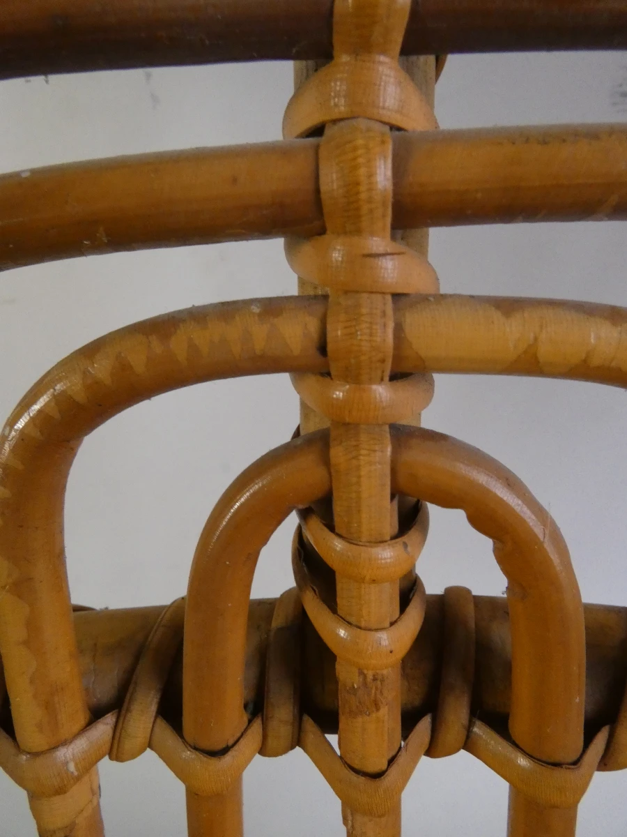 Rotan schommelstoel vintage - foto 8