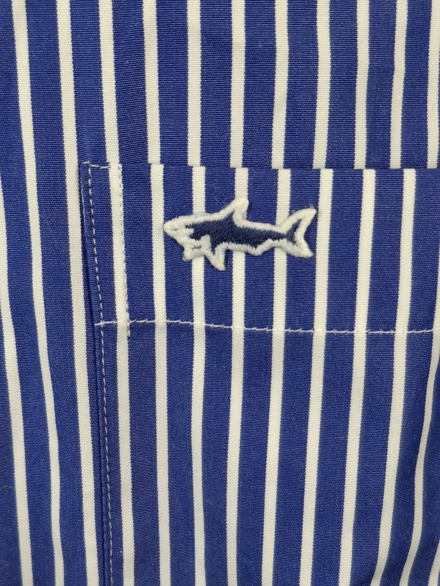 Paul & Shark blauw-wit gestreept herenoverhemd - foto 4
