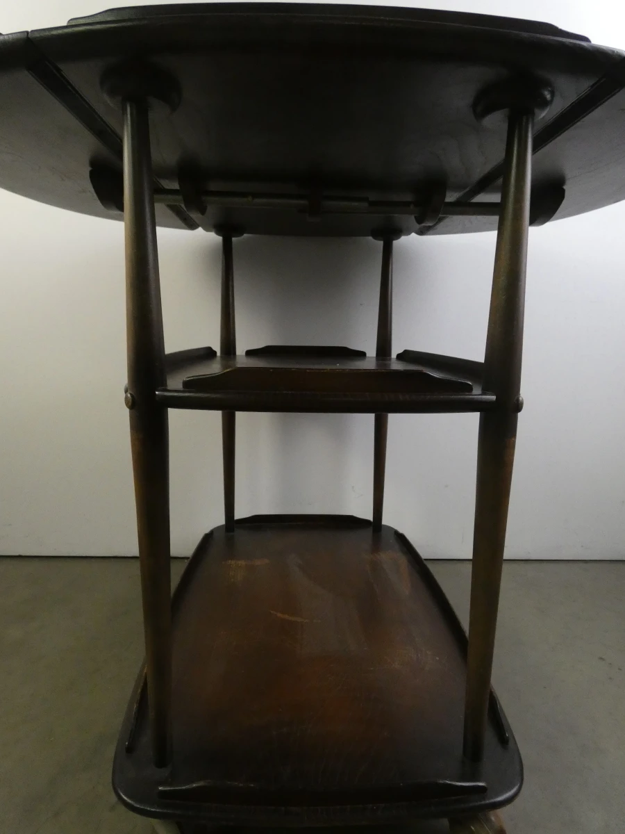 Houten uitschuifbare trolley met wieltjes - foto 5