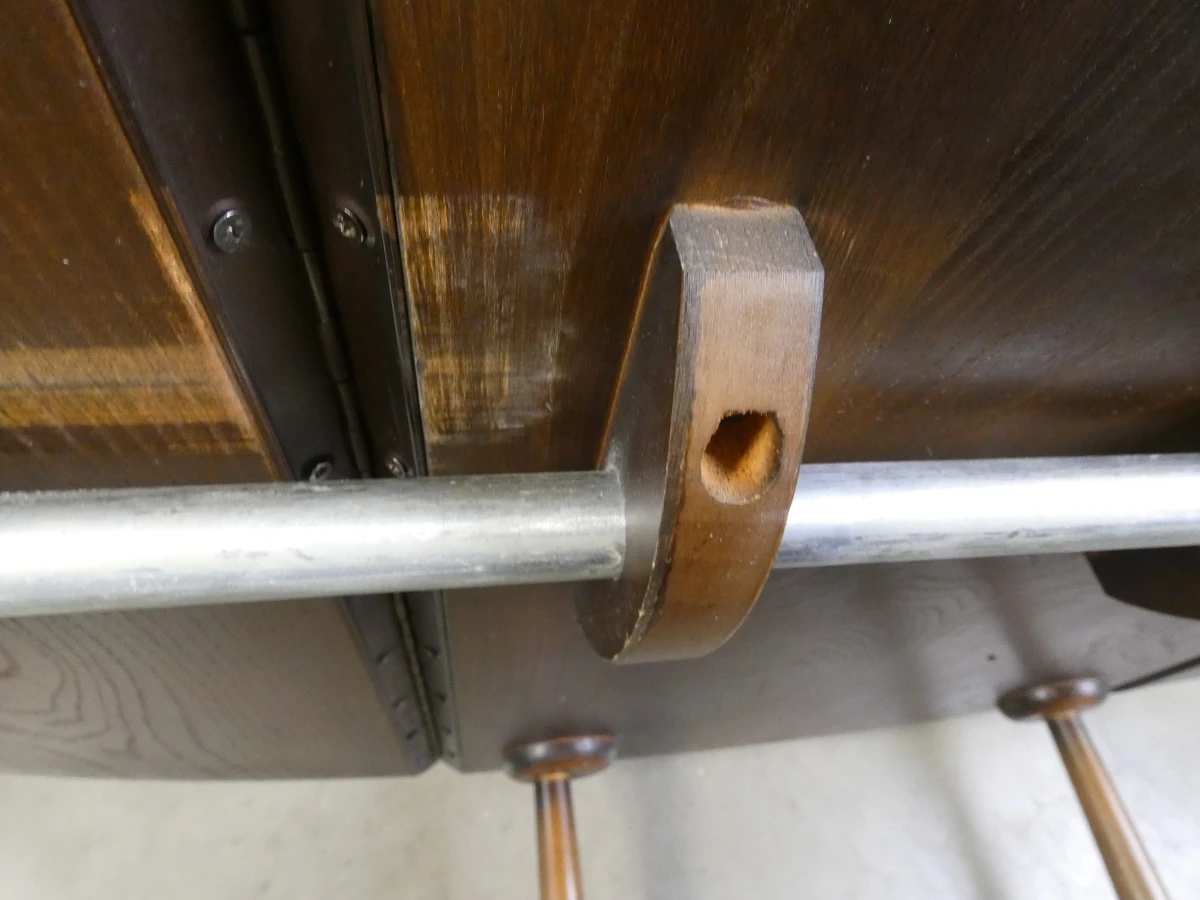 Houten uitschuifbare trolley met wieltjes - foto 15