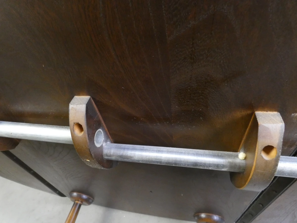 Houten uitschuifbare trolley met wieltjes - foto 19