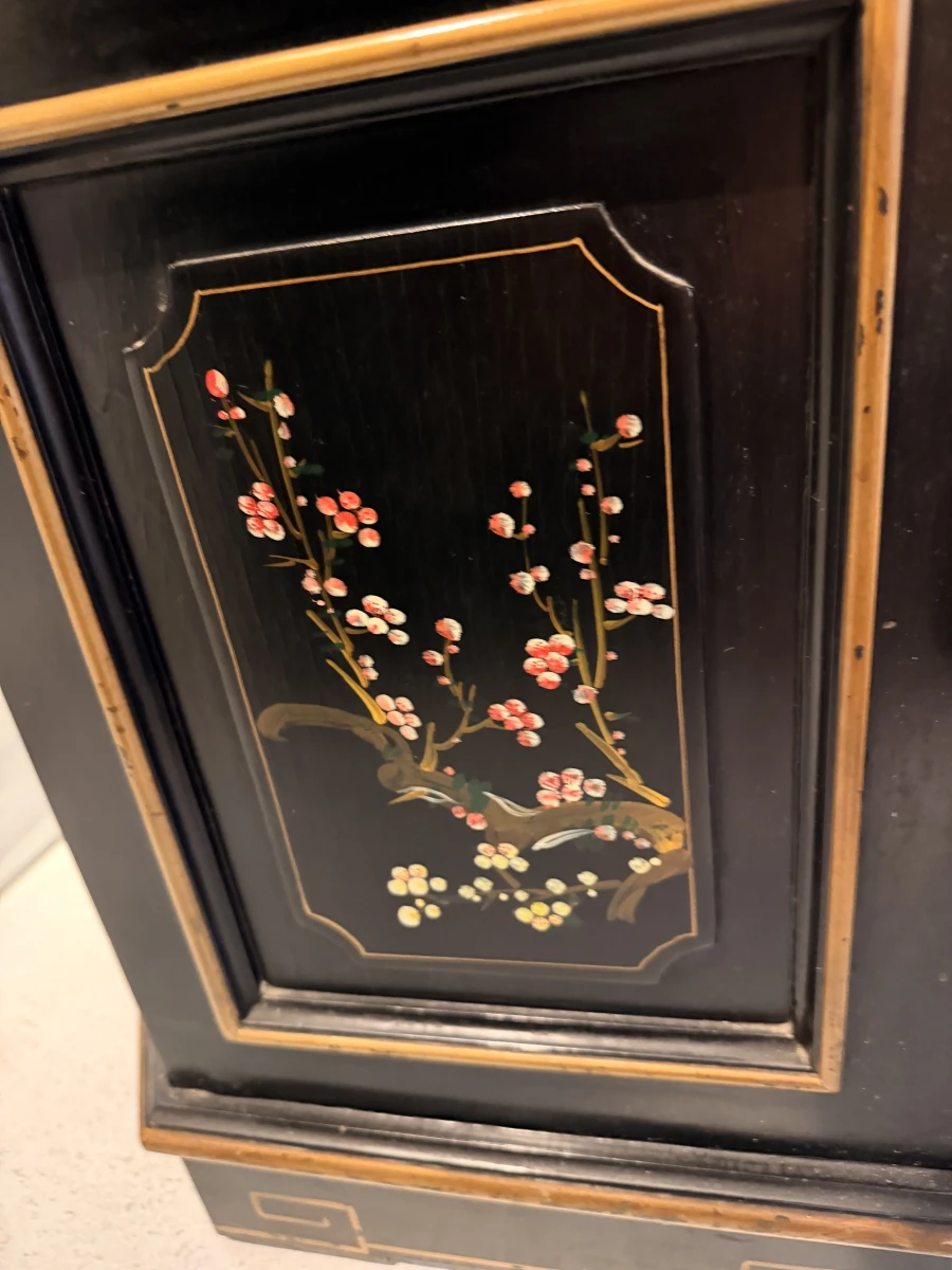 Oosterse Chinoiserie Pagode vitrinekast - foto 15