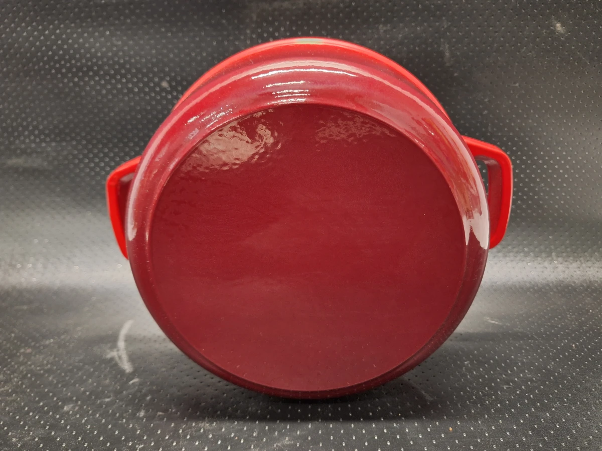 Geëmailleerde gietijzeren braadpan 24 cm in rood van Cast Iron / Imperial Kitchen - foto 11