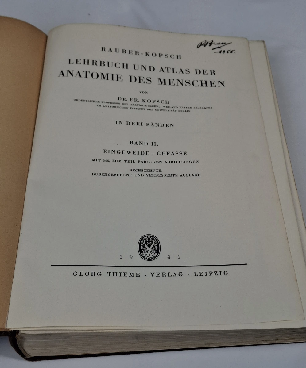 Boek: Rauber-Kopsch - Lehrbuch und Atlas der Anatomie des Menschen, Band II - foto 7