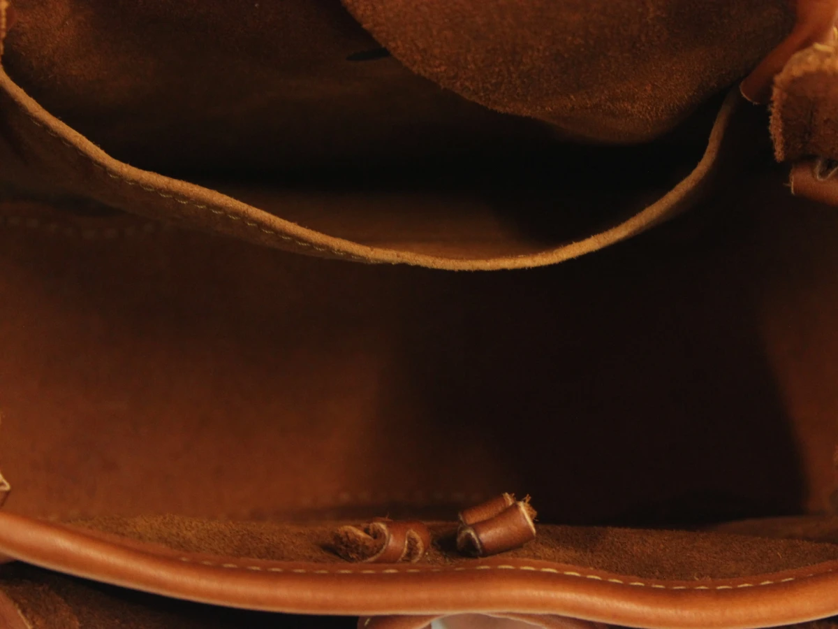 Le Sac du Berger made in France lederen crossbody in cognackleur - foto 7