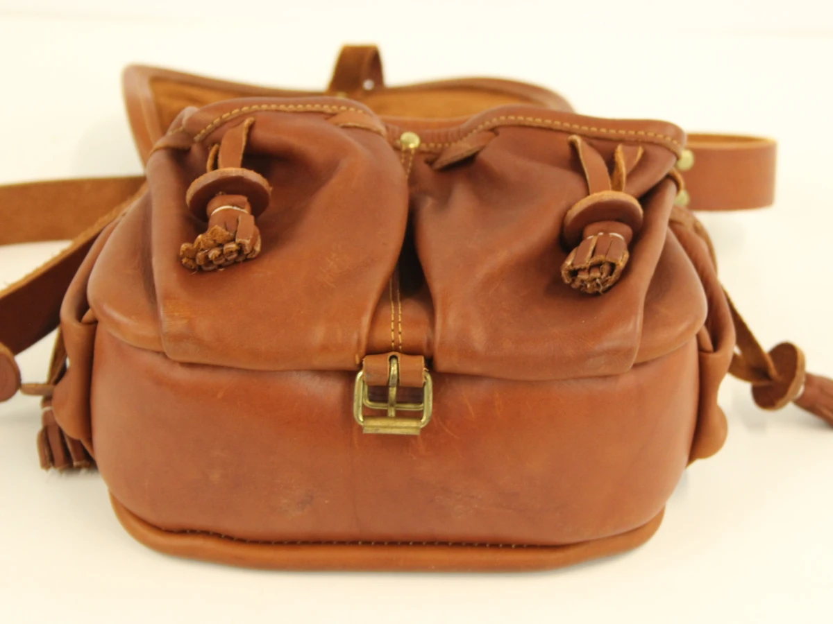 Le Sac du Berger made in France lederen crossbody in cognackleur - foto 8