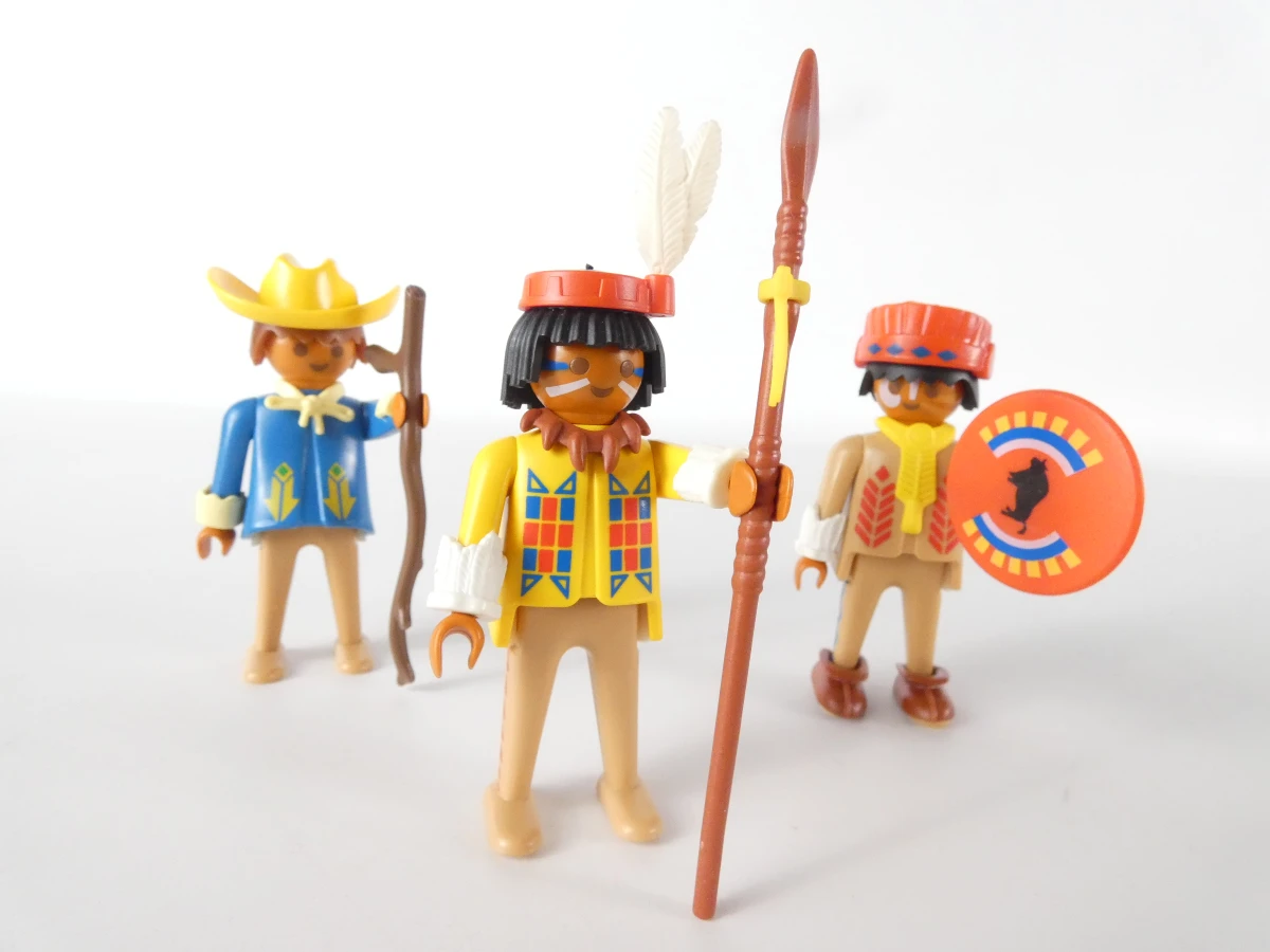 Vintage Playmobil Geobra figuren en paarden - foto 6