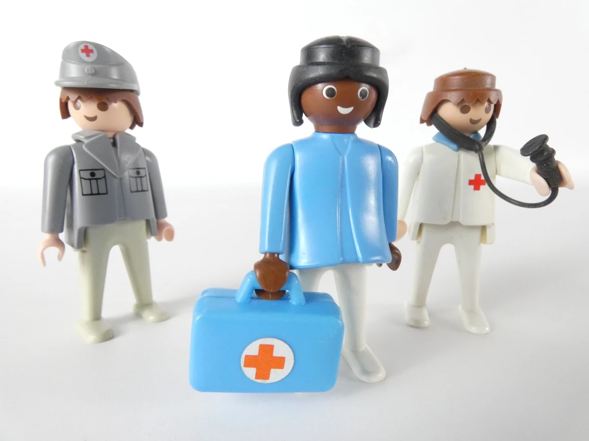Vintage Playmobil Geobra figuren en paarden - foto 7