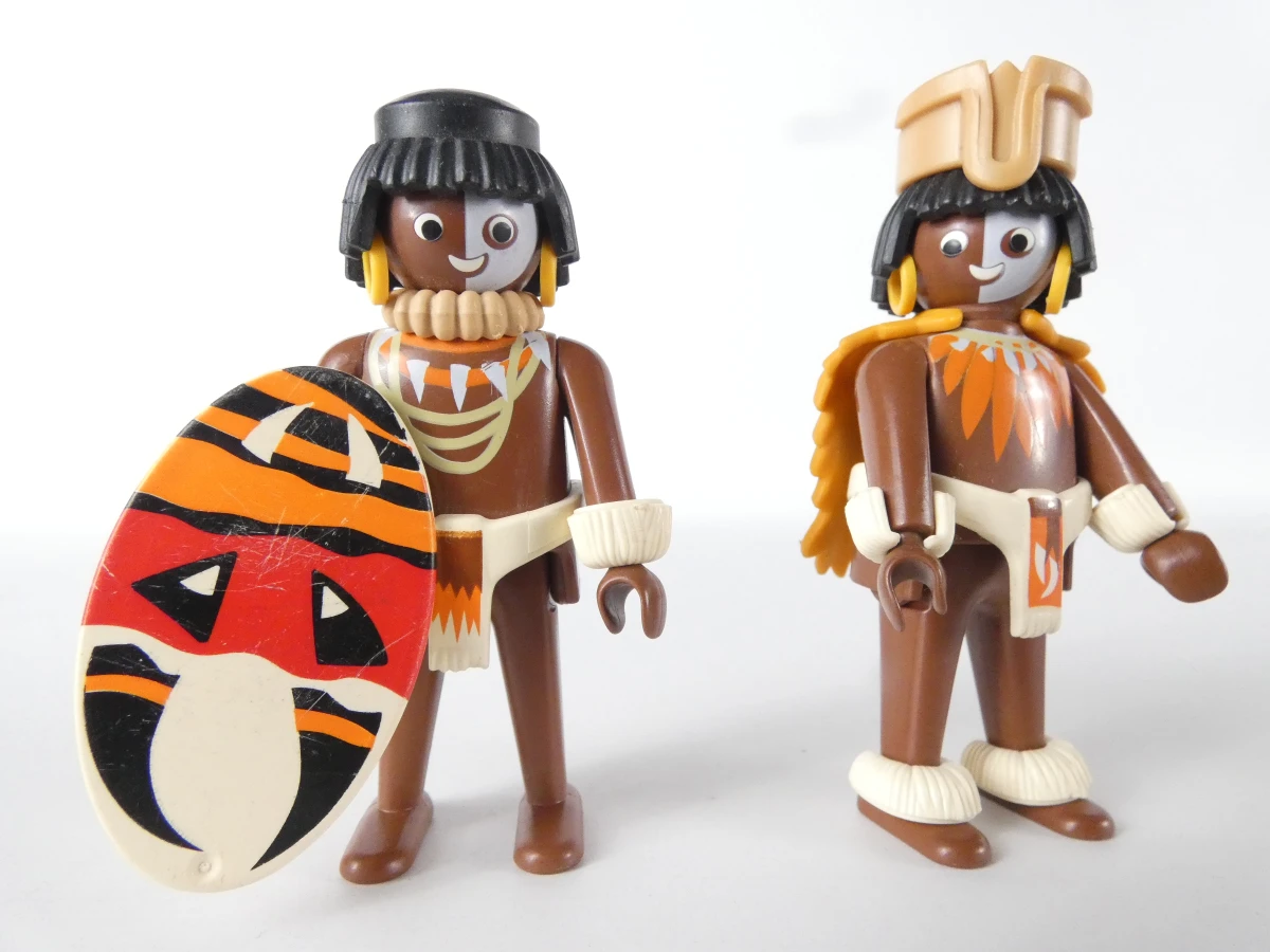 Vintage Playmobil Geobra figuren en paarden - foto 10