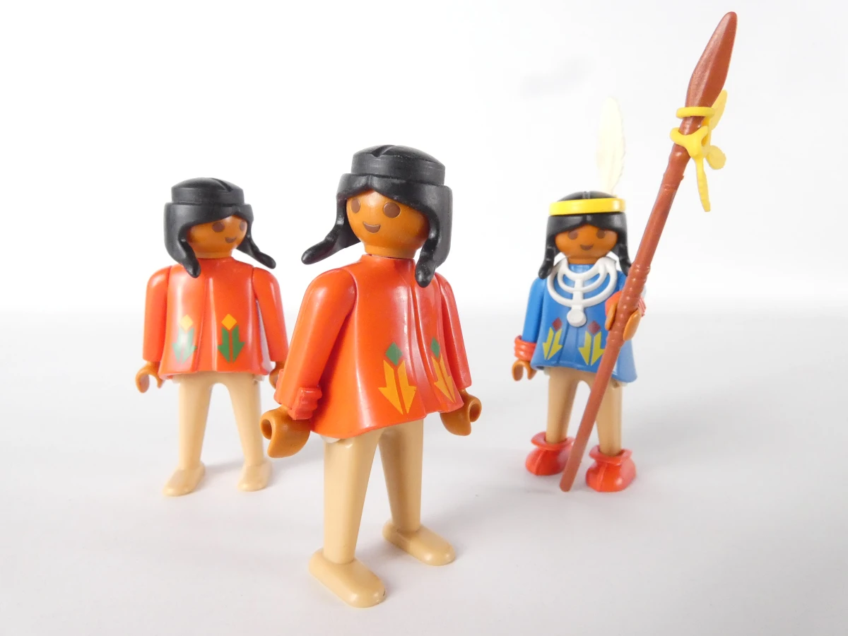 Vintage Playmobil Geobra figuren en paarden - foto 11