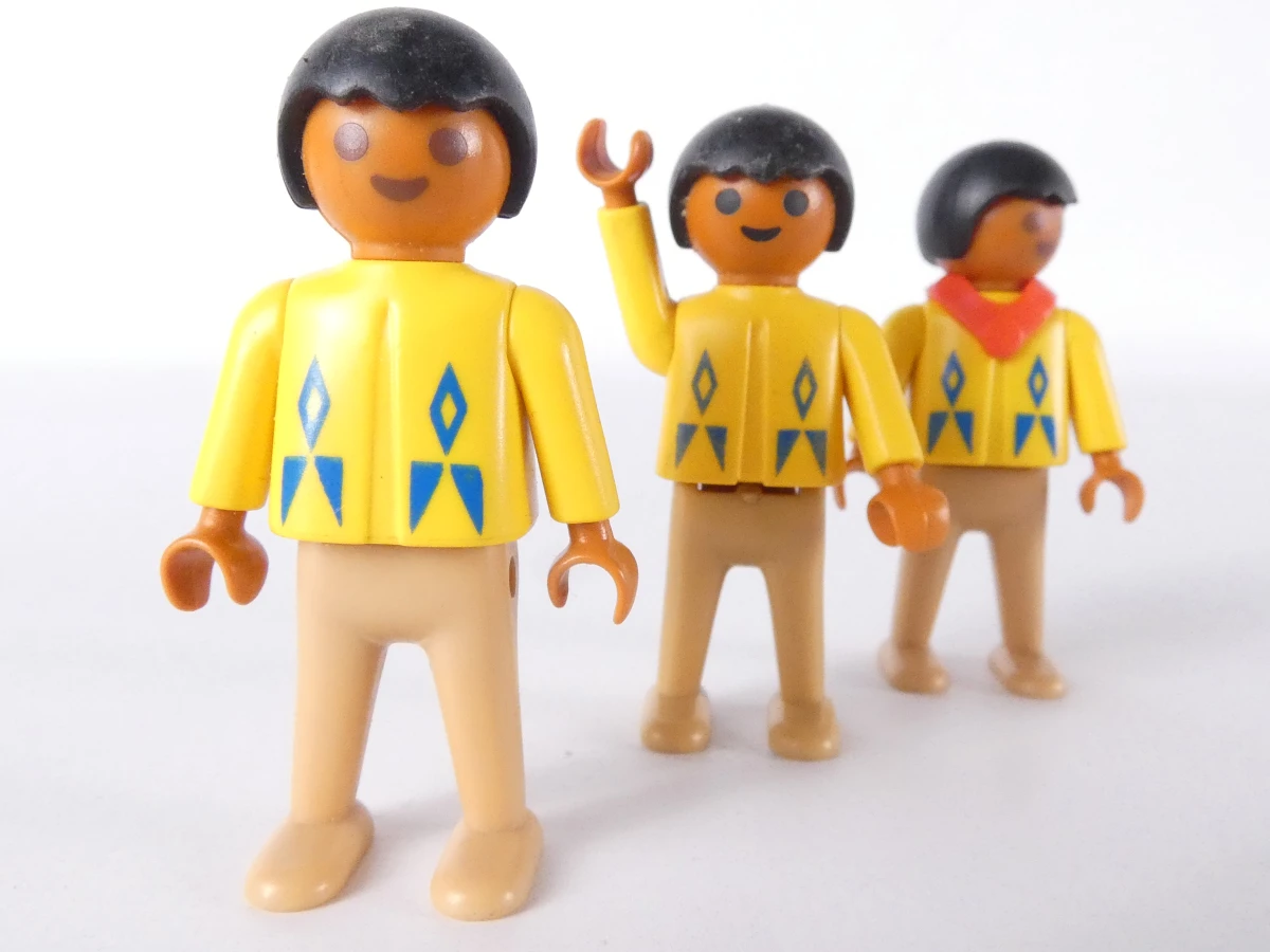Vintage Playmobil Geobra figuren en paarden - foto 12
