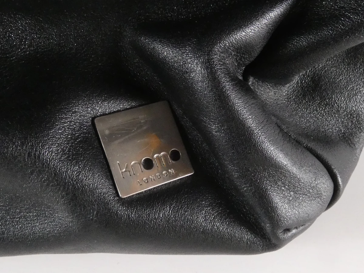 Luxe Knomo Zwarte leren laptoptas - foto 3