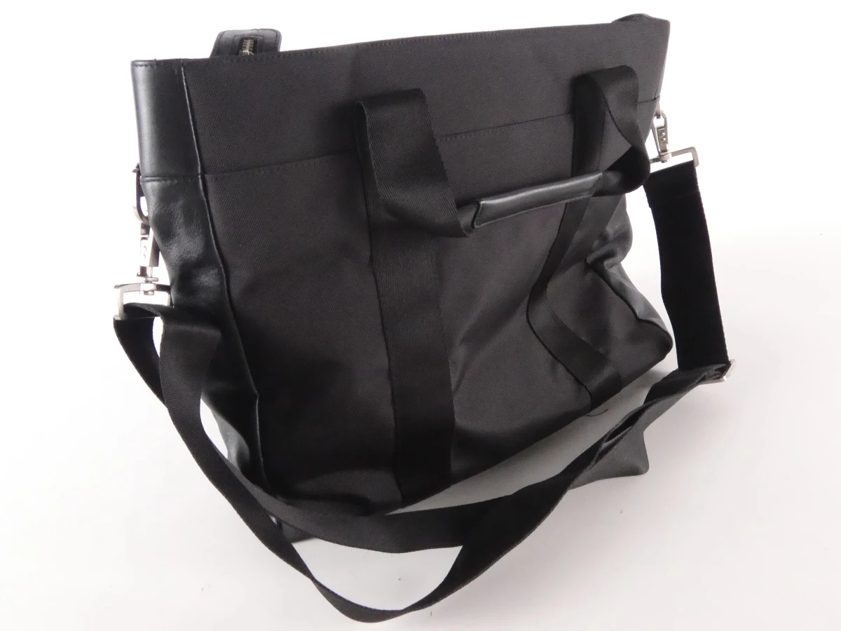 Luxe Knomo Zwarte leren laptoptas - foto 4
