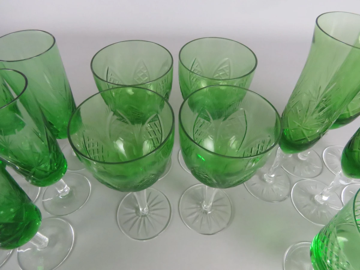 Set groene glazen - foto 3