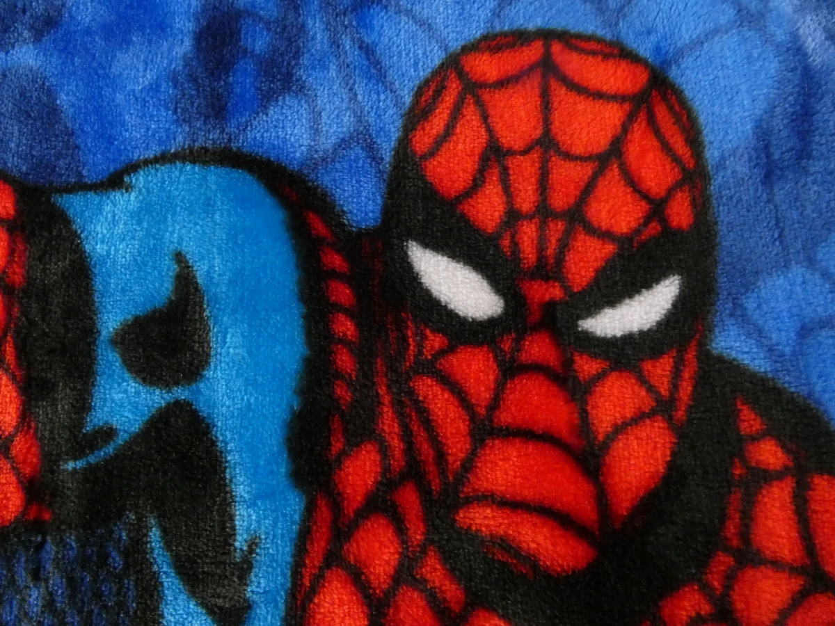 Blauwe fleece deken met Spider-Man print - foto 3