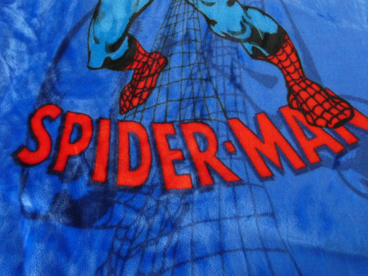 Blauwe fleece deken met Spider-Man print - foto 6