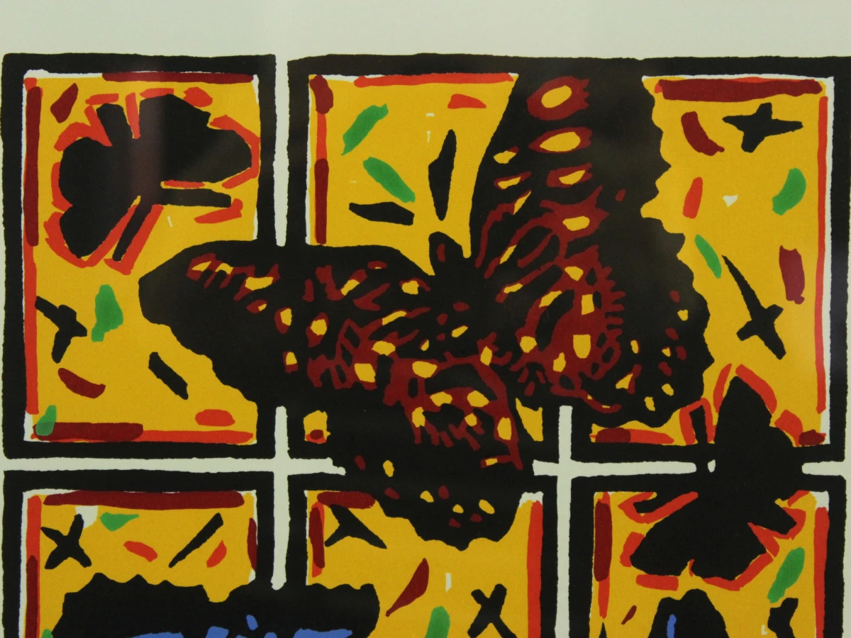 Zeefdruk met vlinders - Kim Muis 1998 - foto 4
