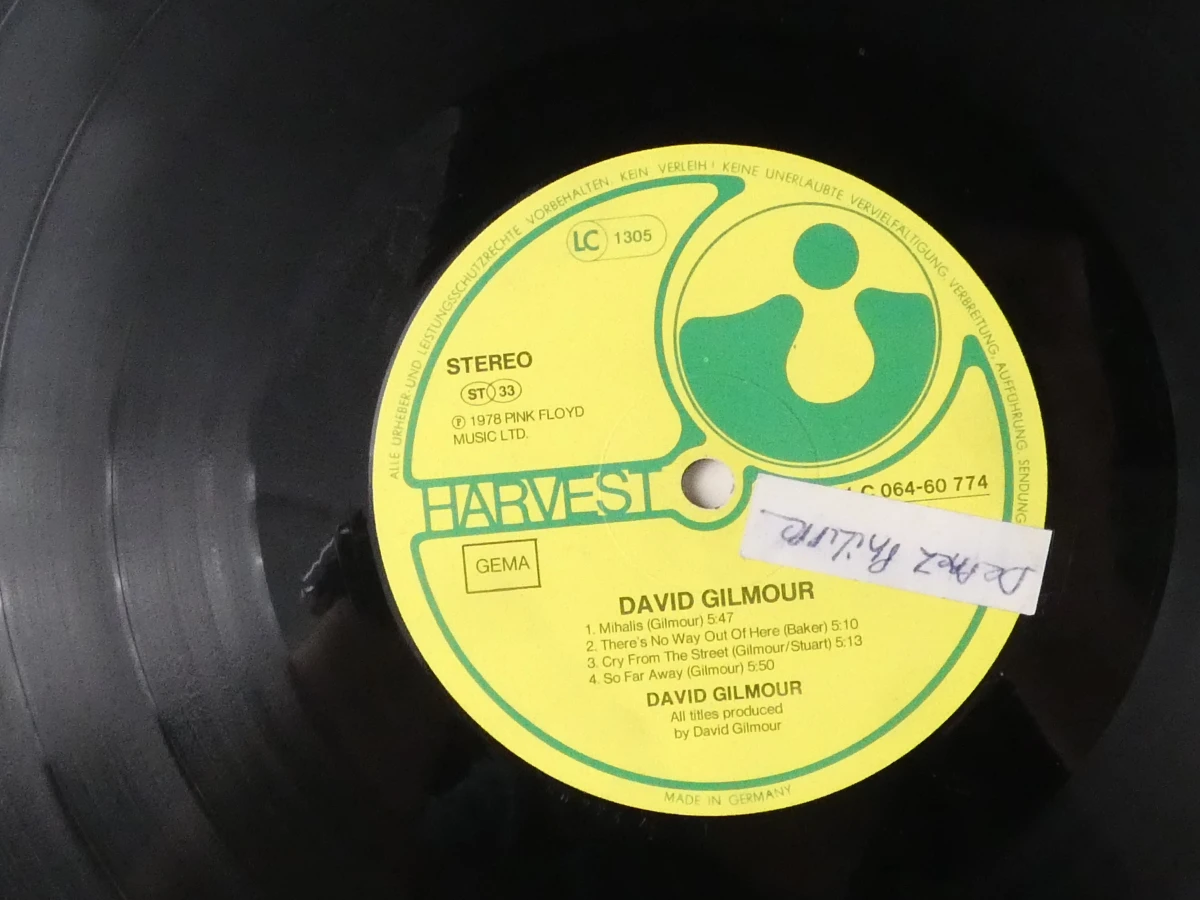 David Gilmour vinylplaat met hoes - foto 3