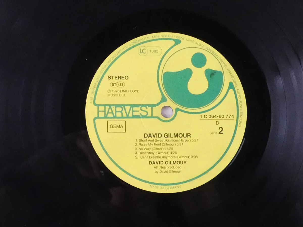 David Gilmour vinylplaat met hoes - foto 5