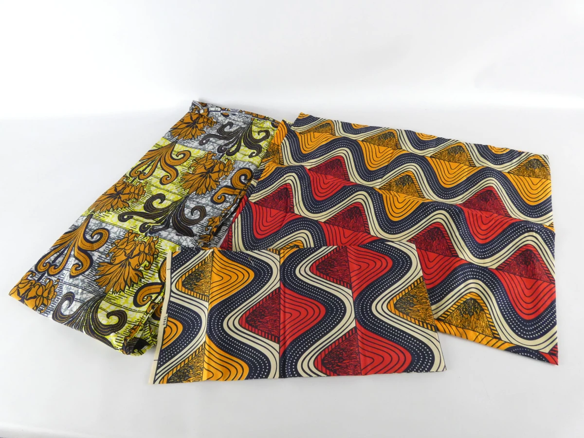 Set Afrikaanse waxprints stoffen - foto 11
