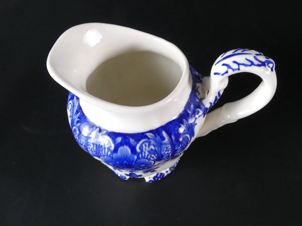 Blauw-wit servies Dordrecht B.F.K. Made in Belgium(66 stuks) - foto 9