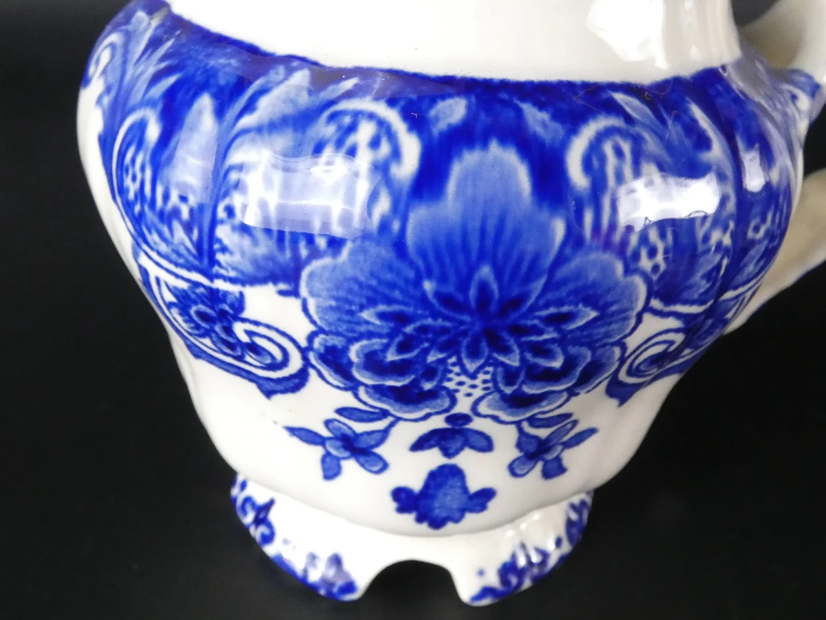 Blauw-wit servies Dordrecht B.F.K. Made in Belgium(66 stuks) - foto 11