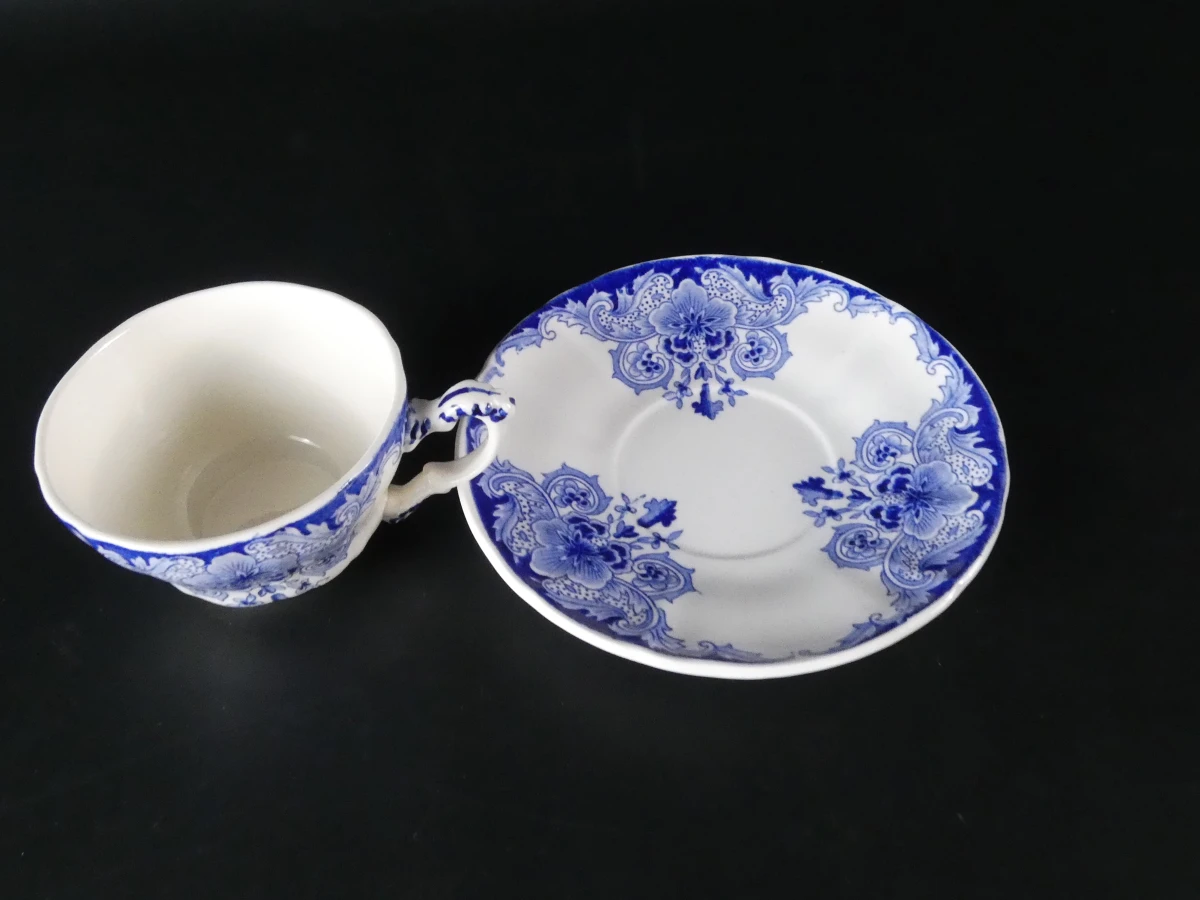 Blauw-wit servies Dordrecht B.F.K. Made in Belgium(66 stuks) - foto 15