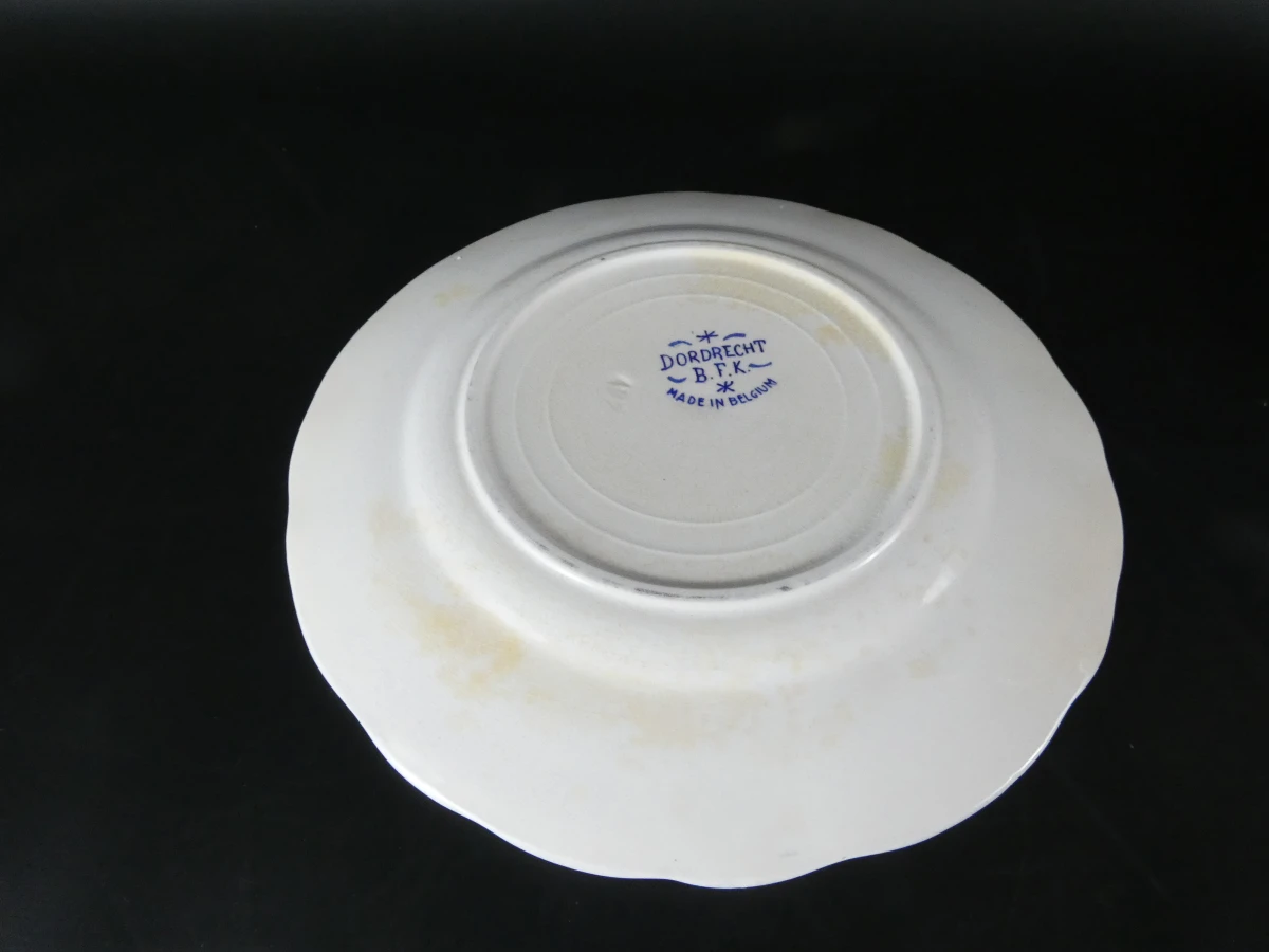 Blauw-wit servies Dordrecht B.F.K. Made in Belgium(66 stuks) - foto 21