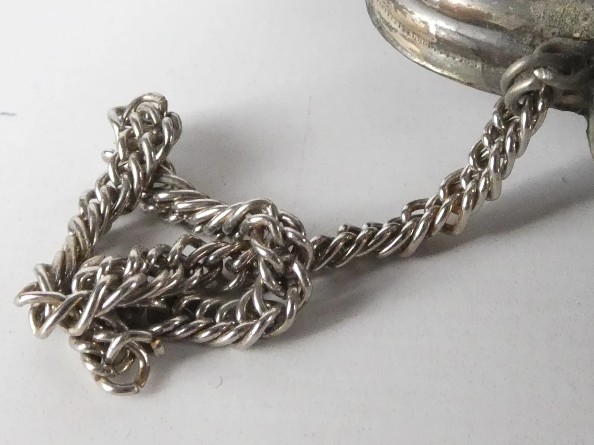 Vintage Turkse bruidsspiegel 900 zilver - foto 6