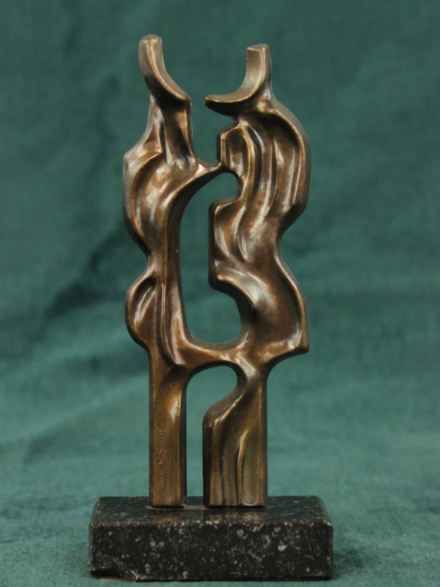Marc De Bruyn (1924-2009) bronzen beeldje - foto 3