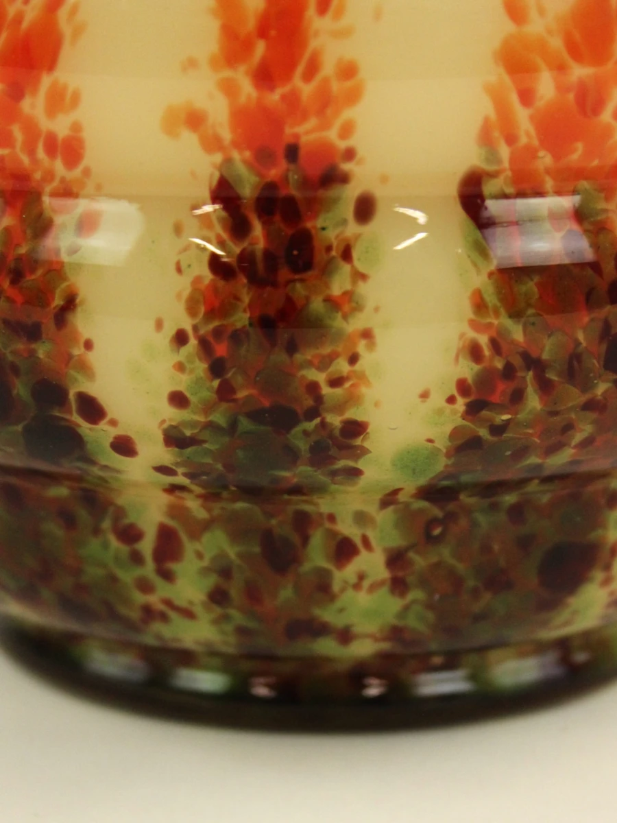 Ernst Steinwald & Co.- Art Deco spatterglas vaas - ca. 1930 - foto 4