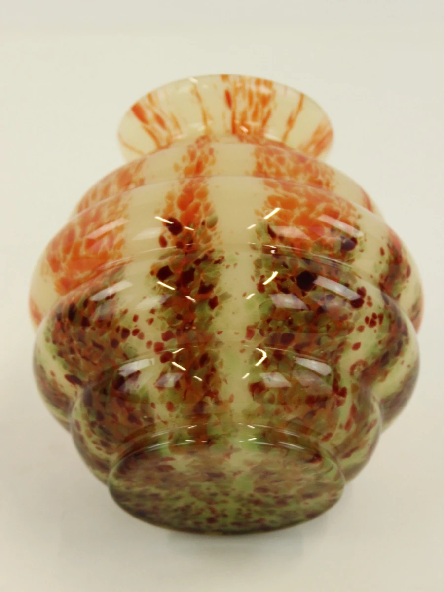 Ernst Steinwald & Co.- Art Deco spatterglas vaas - ca. 1930 - foto 6