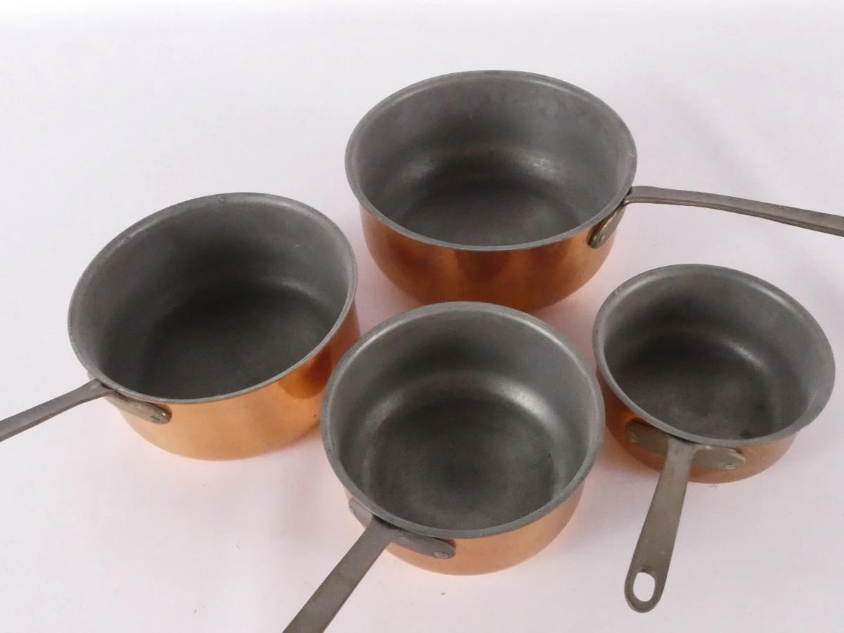 Set koperen pannetjes en ovenschalen(6 stuks) - foto 8
