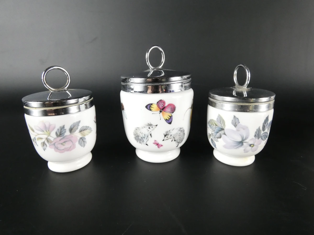 Set van 4 porseleinen egg coddlers - foto 2