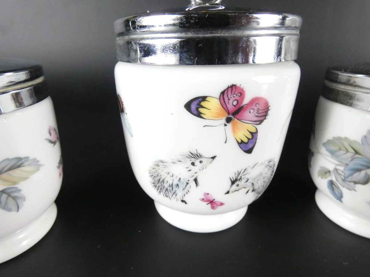 Set van 4 porseleinen egg coddlers - foto 3