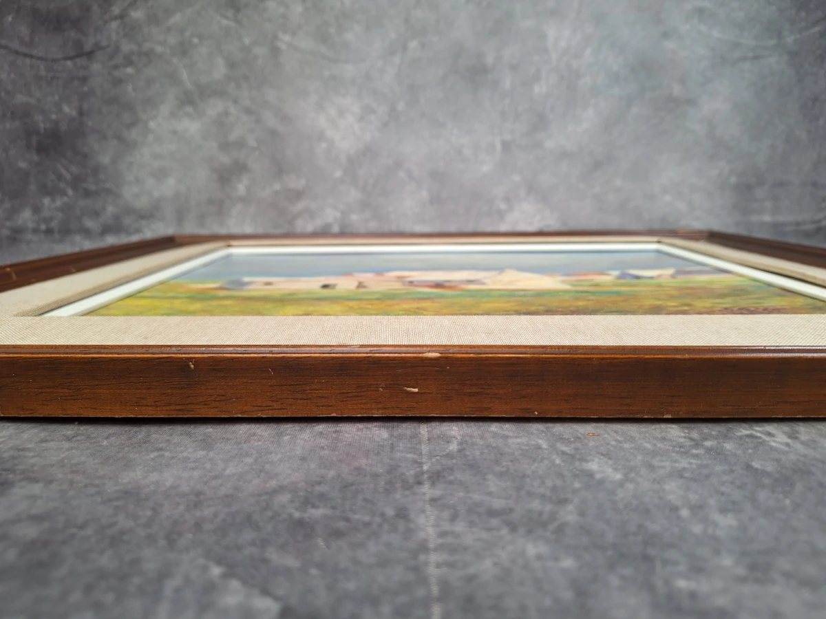 ‘Bretons dorp’ - E. Merlon - olieverfschilderij naar Odilon Redon - foto 8