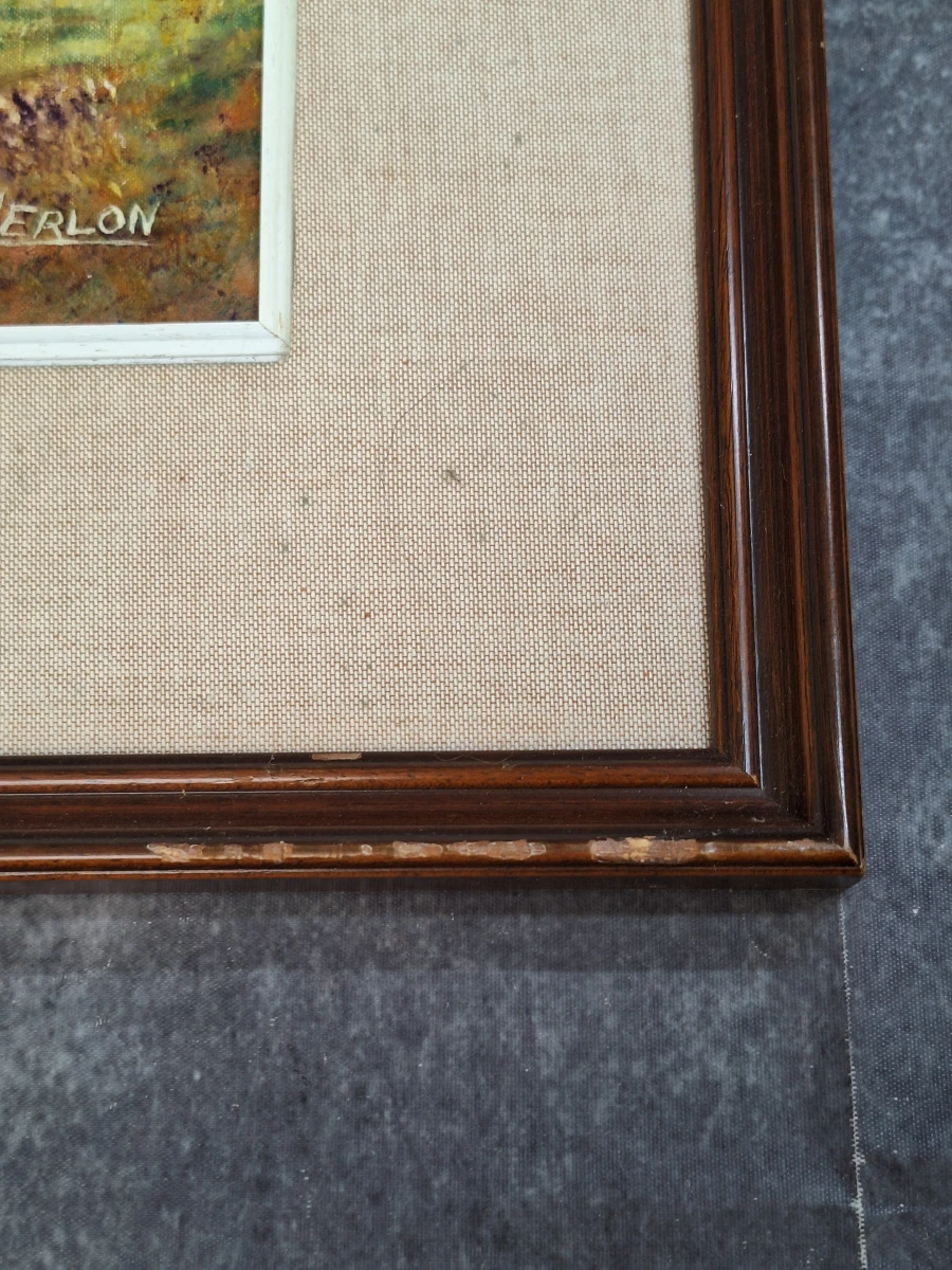 ‘Bretons dorp’ - E. Merlon - olieverfschilderij naar Odilon Redon - foto 10