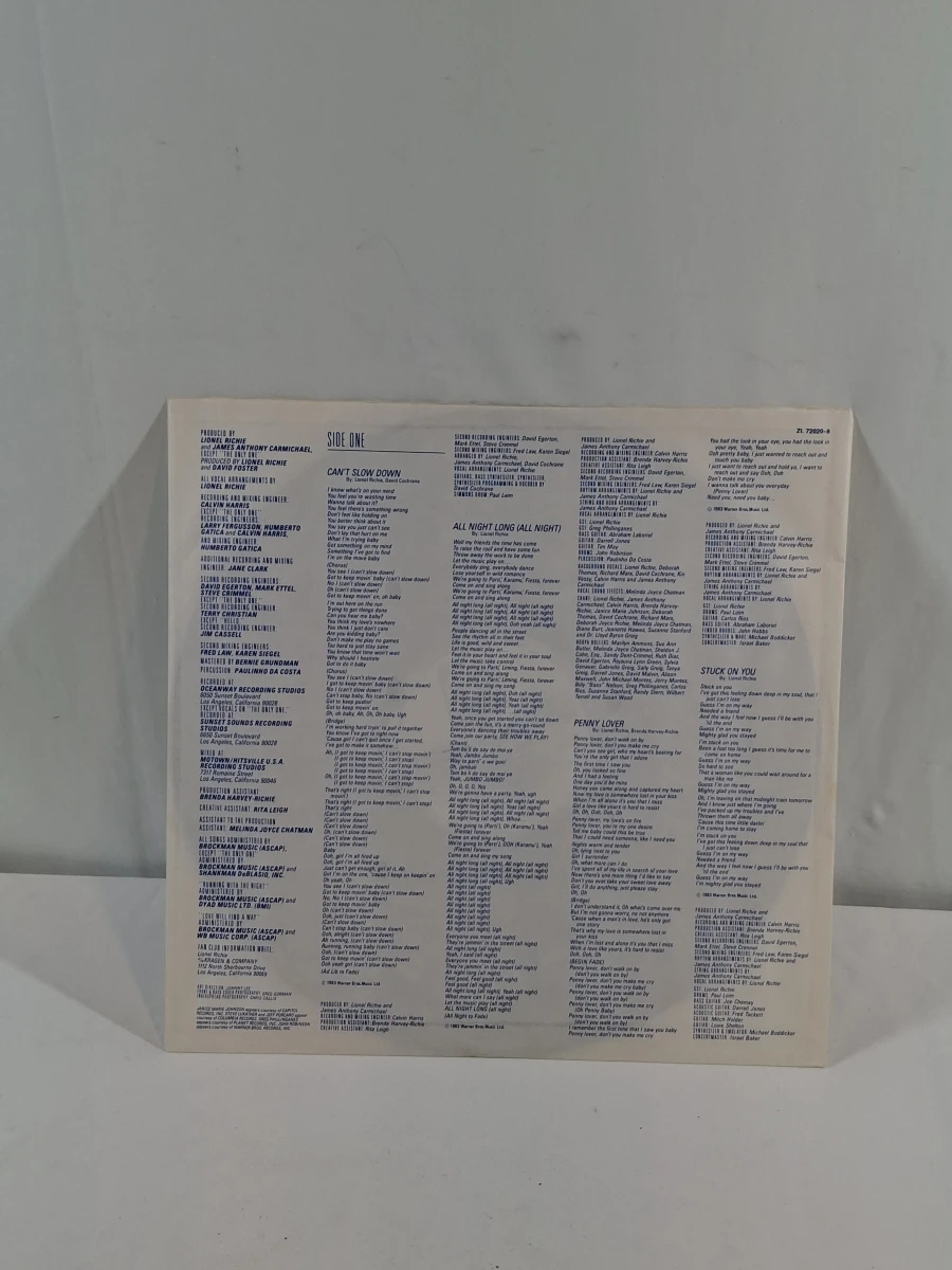 Vinylplaat Lionel Richie - Can't Slow Down - foto 4