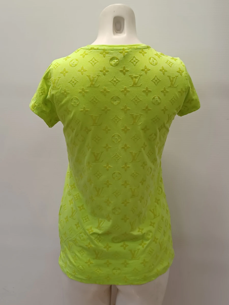 Louis Vuitton monogram T-shirt - Neon groen - foto 3
