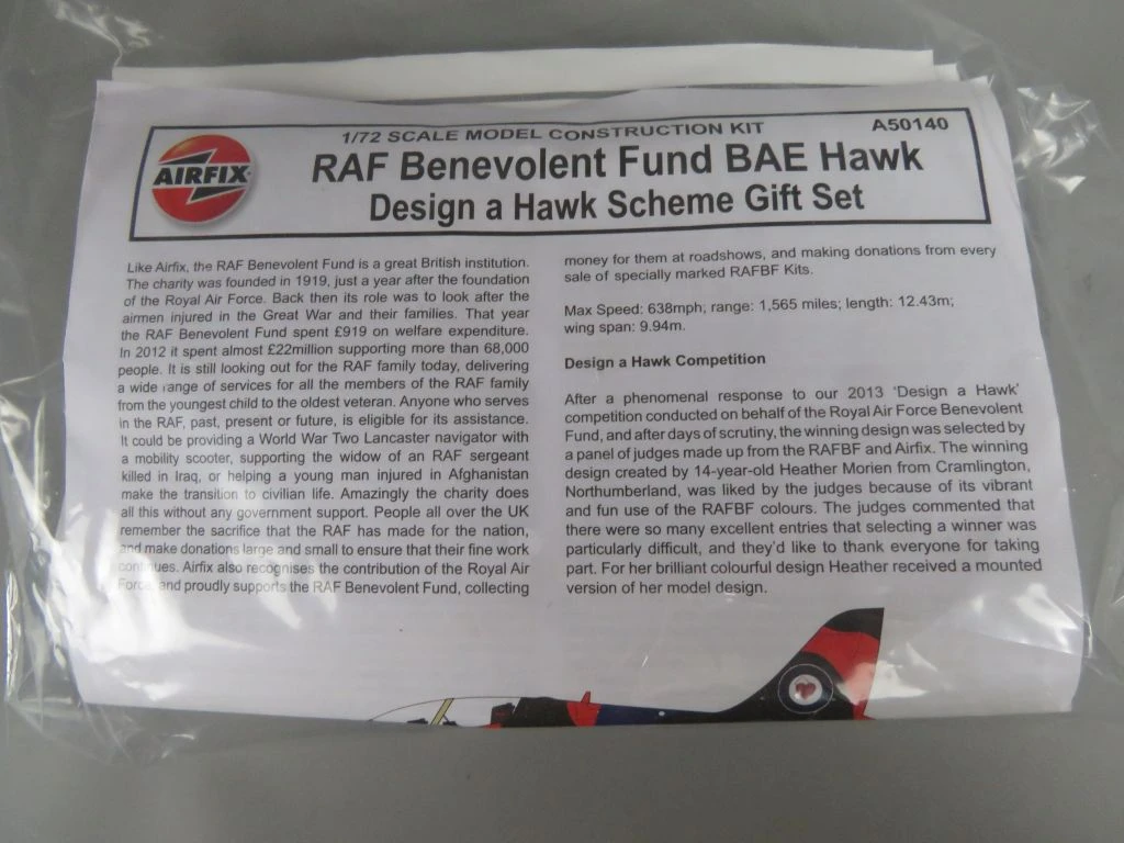 Modelbouwset RAF Benevolent Fund BAE Hawk 1/72 schaal - foto 9