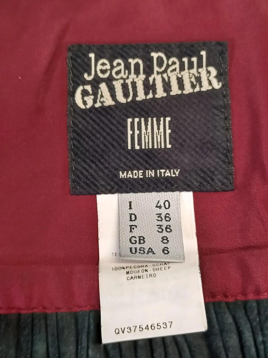 Jean Paul Gaultier FEMME Vintage leren mini plissérok - foto 9