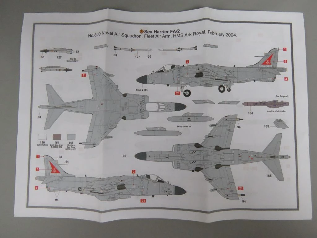 Airfix bouwpakket 1/72 Sea Harrier FA2 modelvliegtuig - foto 8