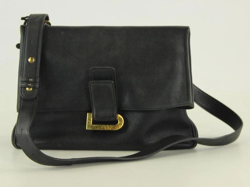 Vintage Delvaux schoudertas met hoge klep en D-sluiting - ca. jaren 1970–1980 - foto 2