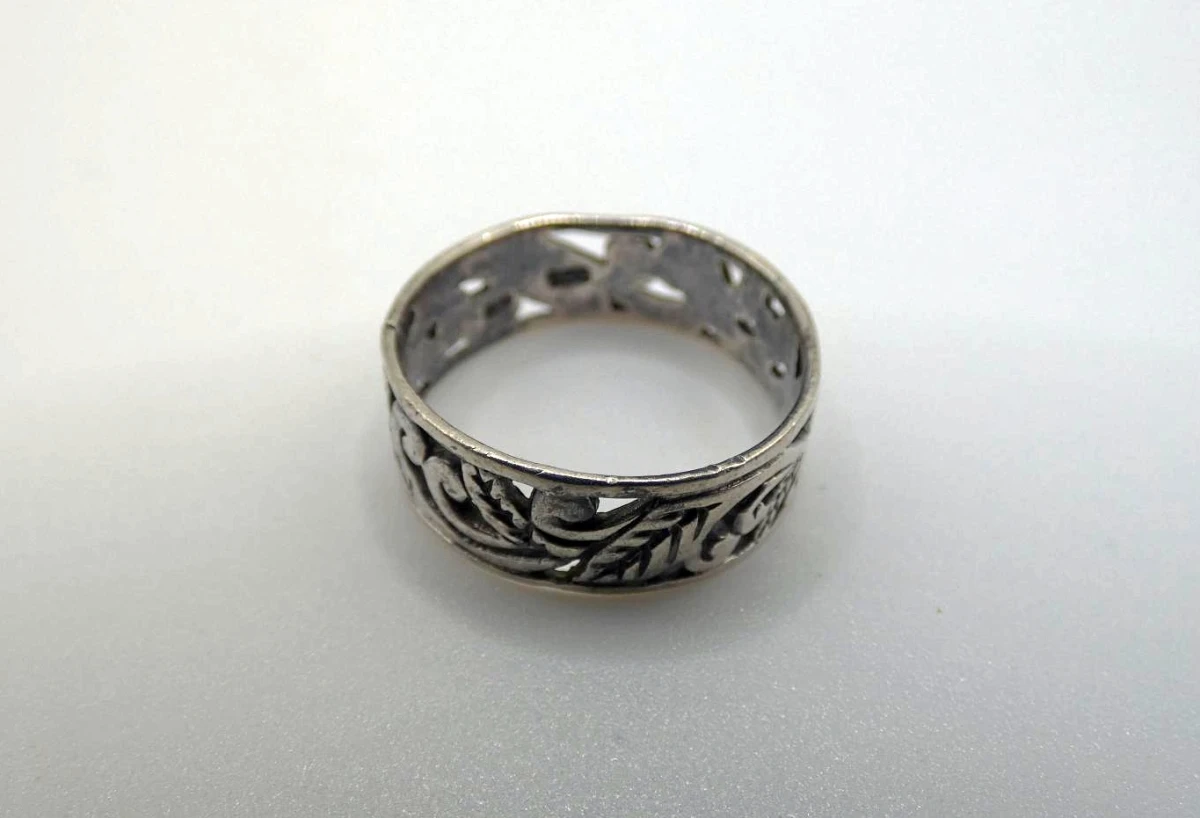 Zilveren openwork ring - maat 53 - foto 3