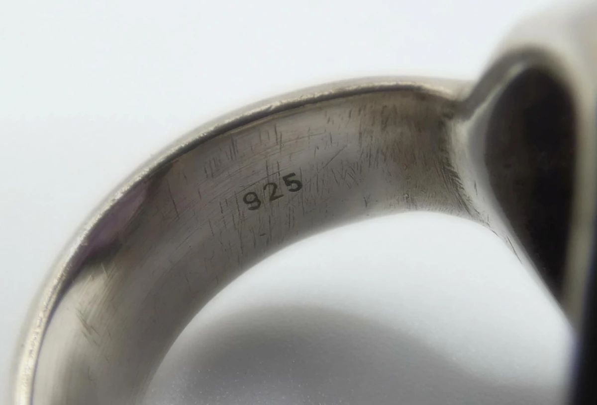 Zilveren ring met amethist - maat 53 - foto 3